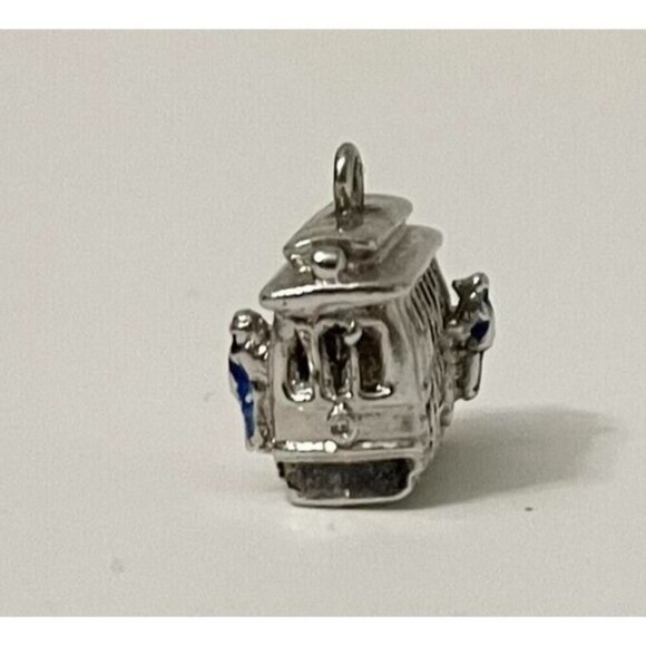 Vintage San Francisco Metal Charm Pendant Trolley Car - Picture 4 of 12